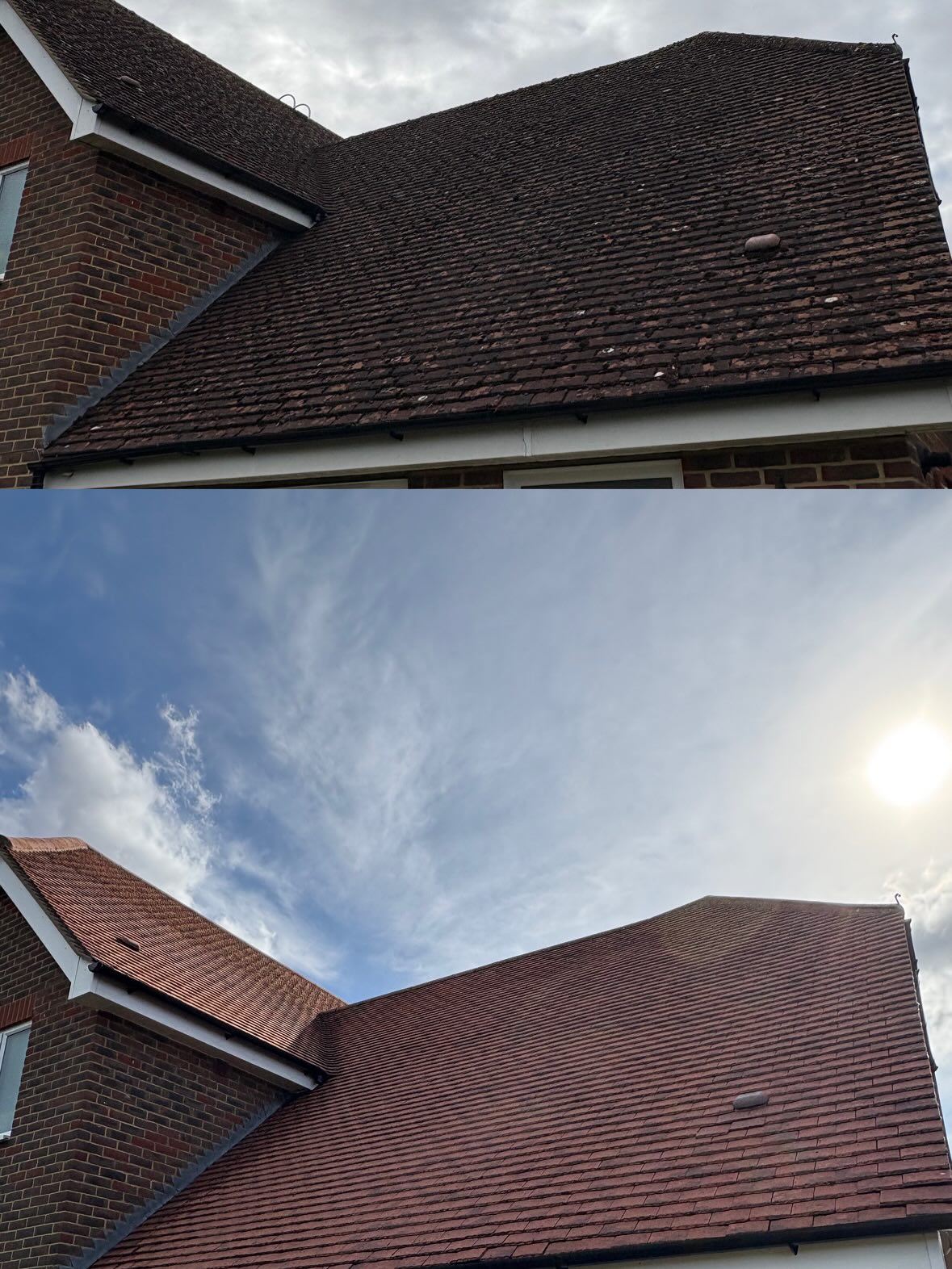Roof tiles restored